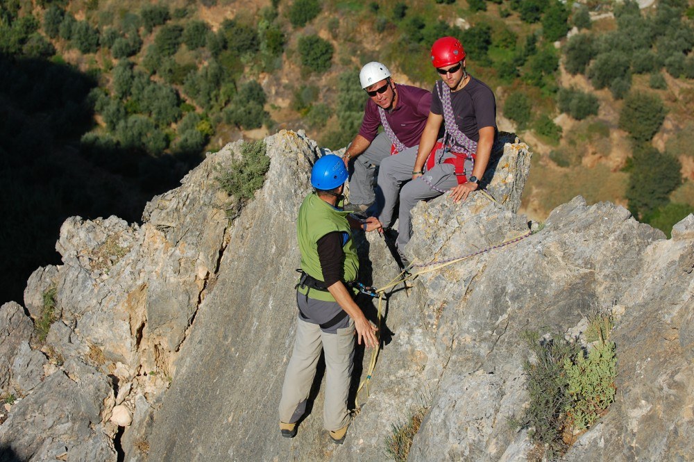 The humans on crumbly ridge