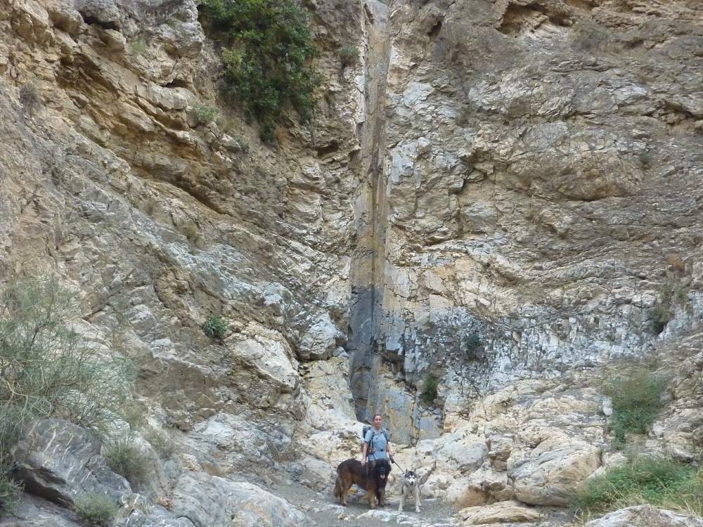 On our way back to the car we noticed a massive dry waterfall