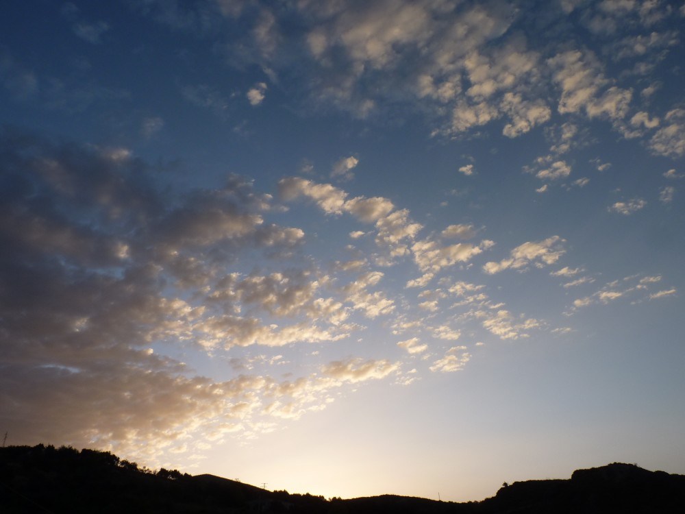The sky was big and the sun was just rising