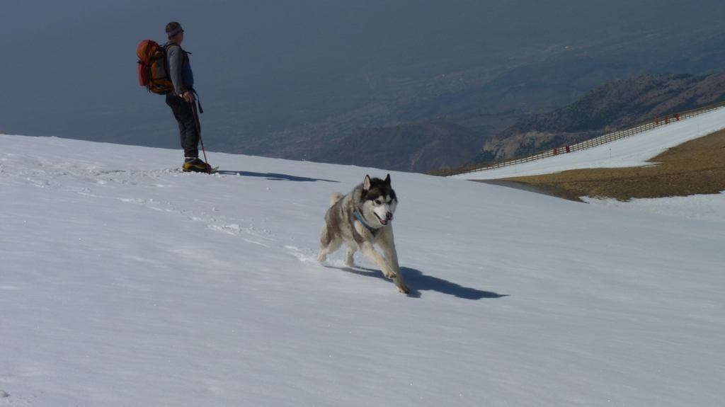 Free again for the downhill section, thats hu'dad behind me