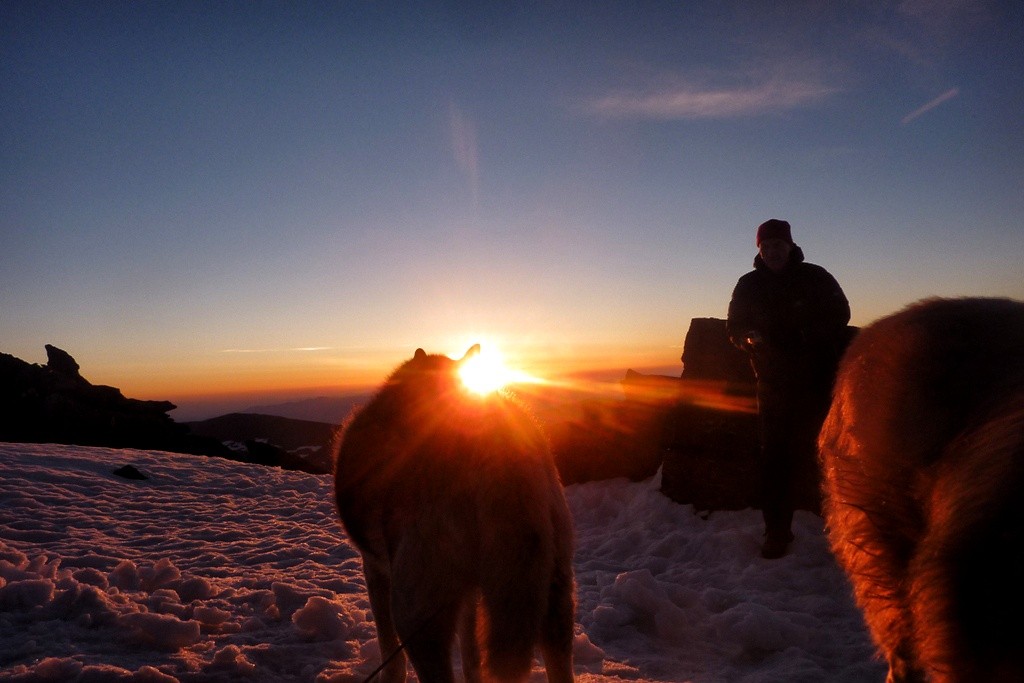 Checking out the sunrise 