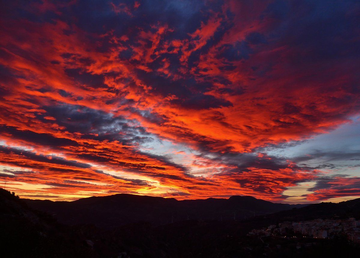 A beautiful sunset that evening