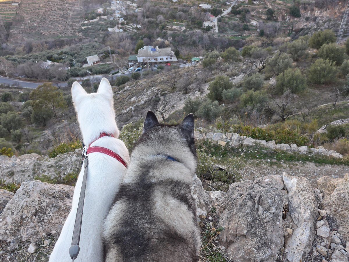 Khumbu and Rita looking down on Arko (just below them)